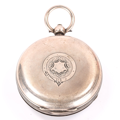 22 - An early 20th century silver-cased open-face key-wind pocket watch, by Fattorini & Sons of Bradford,... 
