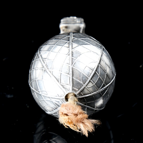 133 - WMF - a novelty silver plated hot air balloon servant's bell push, early 20th century, length 9cm