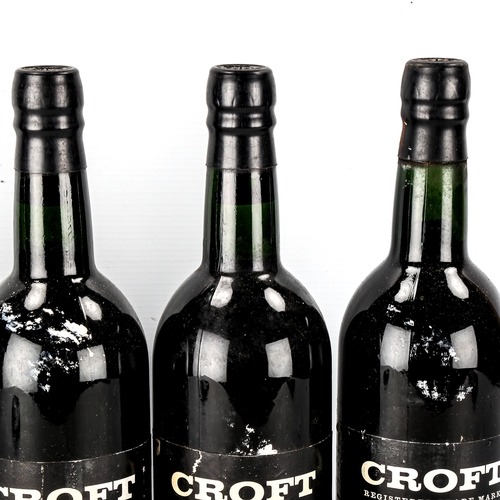 1054 - 5 bottles of Croft 1966 Vintage Port