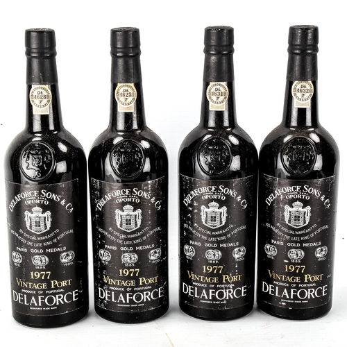 1055 - 4 bottles of Delaforce Sons & Ca 1977 Vintage Port