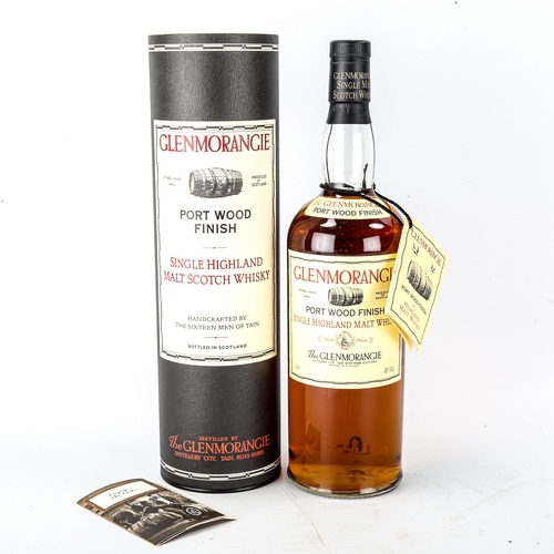 1061 - Glenmorangie Single Highland Malt Whisky, Port Wood Finish, 1 Litre 43%