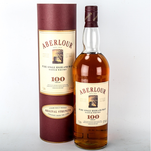 1065 - Abelour Original Strength 100 Proof Single Highland Malt whisky, 1 Litre 57.1%