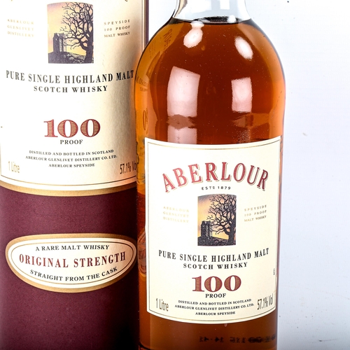 1065 - Abelour Original Strength 100 Proof Single Highland Malt whisky, 1 Litre 57.1%