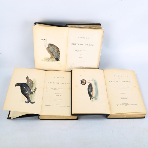 1117 - Morris's British Birds, by Rev F O Morris, Second Edition Vol I 60 plates, Second Edition Vol IV 63 ... 