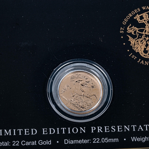 1138 - 2007 gold sovereign, limited edition Westminster Collection, 7.99g