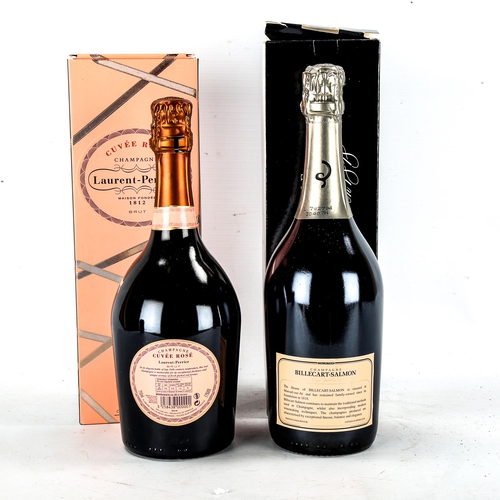 1222 - 2 bottles of Rose Champagne, Laurent Perrier Cuvee Rose and Billecart-Salmon Brut Rose, both boxed