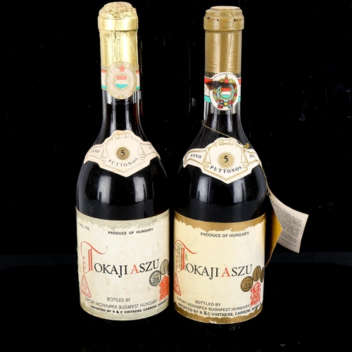 1233 - 2 50cl bottles of Tokaji Aszu 5 Puttonos wine, export Monimpex, Hungary, vintage 1971 and 1974.