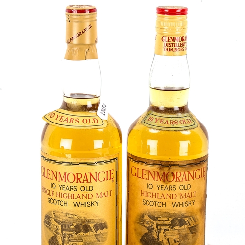 1234 - 2 vintage bottles of Glenmorangie 10 Year Old Single Malt Whisky, 1970s'/80s's bottling