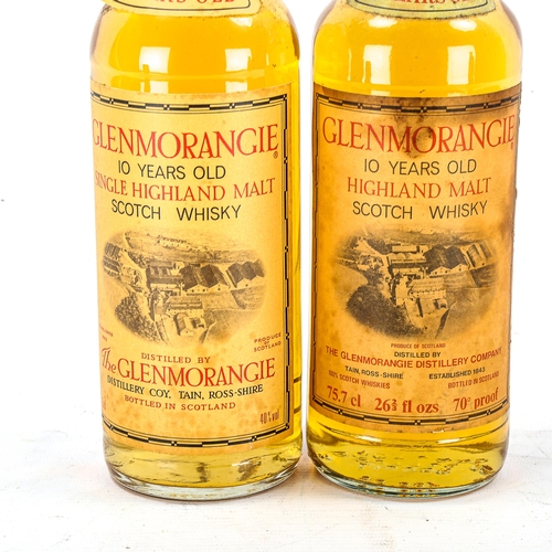 1234 - 2 vintage bottles of Glenmorangie 10 Year Old Single Malt Whisky, 1970s'/80s's bottling