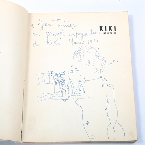 1540 - Kiki Souvenirs, limited First Edition of 250 copies published 1929, with an original pen and ink dra... 