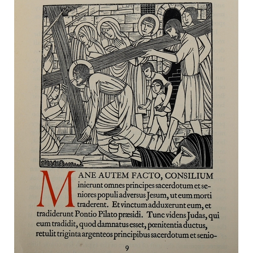 1554 - Eric Gill (1882-1940), limited edition wood engraving on handmade paper, from The Passion (1926), 15... 