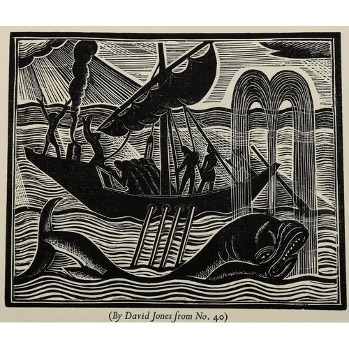 1559 - David Jones (1895-1974), limited edition wood engraving on paper, from The Book of Jonah (1926), 11c... 