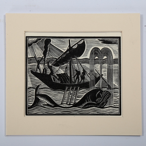 1559 - David Jones (1895-1974), limited edition wood engraving on paper, from The Book of Jonah (1926), 11c... 