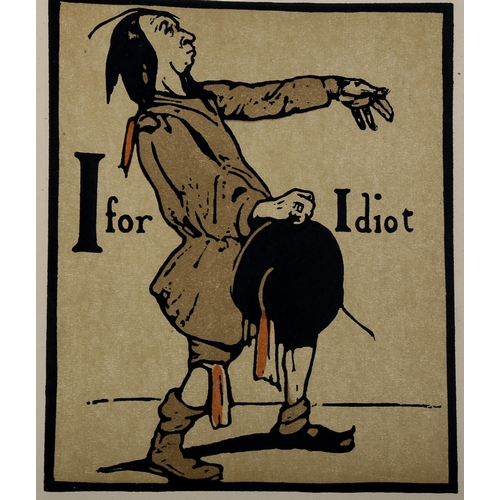 1560 - William Nicholson (1872-1949), lithograph in colours on paper, I is for Idiot from An Alphabet, 1898... 