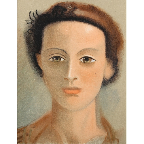 1563 - Andre Derain (1880-1954), colour lithograph on vellum paper, portrait d’une Jeune Fille, 24cm x 18cm... 