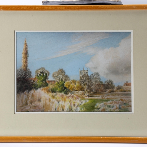 1586 - Margaret Greene ARCA, 2 watercolours, rural scenes, largest 23cm x 30cm, framed