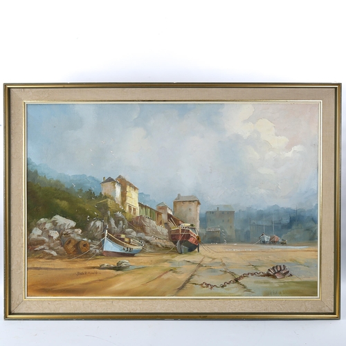 1593 - Jack Mould (1925 - 1998), oil on canvas, low tide, signed, 61cm x 91cm, framed