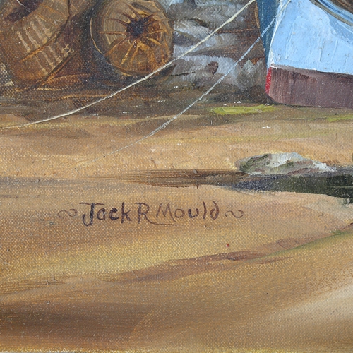 1593 - Jack Mould (1925 - 1998), oil on canvas, low tide, signed, 61cm x 91cm, framed