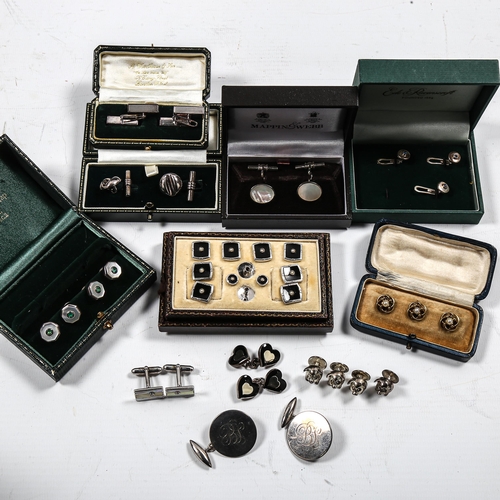 501 - A large quantity of various cufflinks, including silver, makers include Links of London