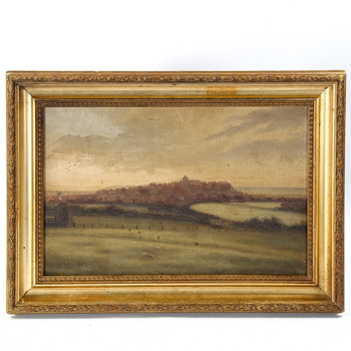 1648 - Early 20th century oil on board, view of Rye, unsigned, 22cm x 34cm, framed