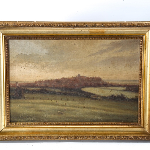 1648 - Early 20th century oil on board, view of Rye, unsigned, 22cm x 34cm, framed