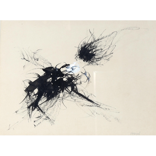 1678 - Frederik Lund Ottesen (1913 - 1975), gouache on paper, abstract, signed, 42cm x 53cm, framed