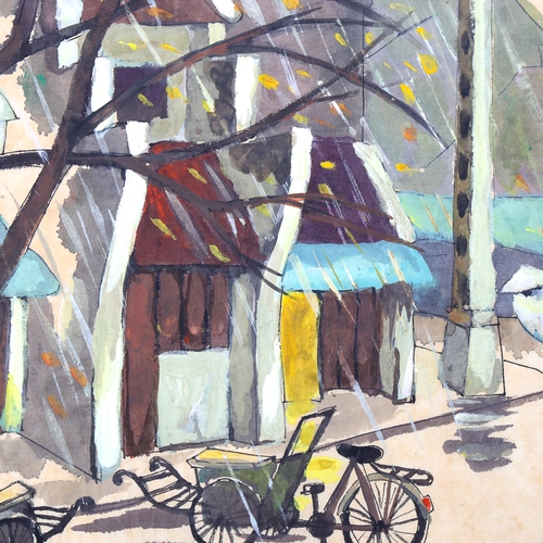 1685 - Ahn Tuan Dang (born 1969), watercolour, street scene, signed and dated 1995, 28cm x 34cm, unframed