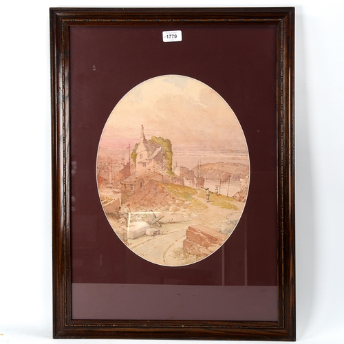 1779 - 3 various 19th century watercolours, framed (3)