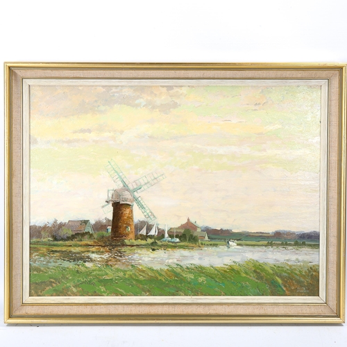 1791 - Keith Johnson (Norfolk artist), oil on board, landscape, signed, 43cm x 60cm, framed