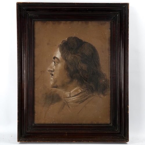 1806 - Sir Robert Ker Porter (Scottish, 1780 - 1842), charcoal/chalk on paper, study for a portrait of Pete... 