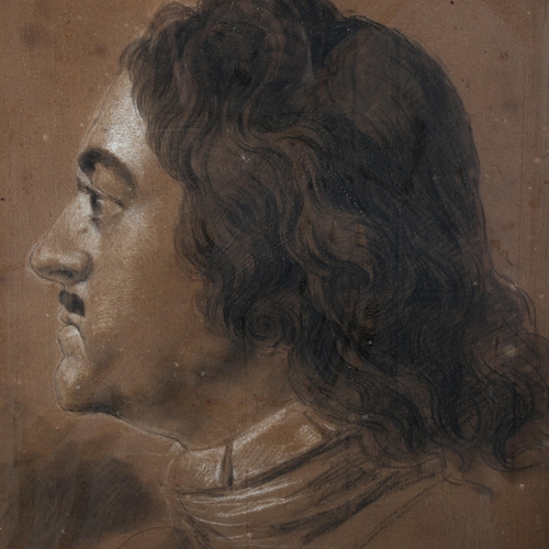 1806 - Sir Robert Ker Porter (Scottish, 1780 - 1842), charcoal/chalk on paper, study for a portrait of Pete... 