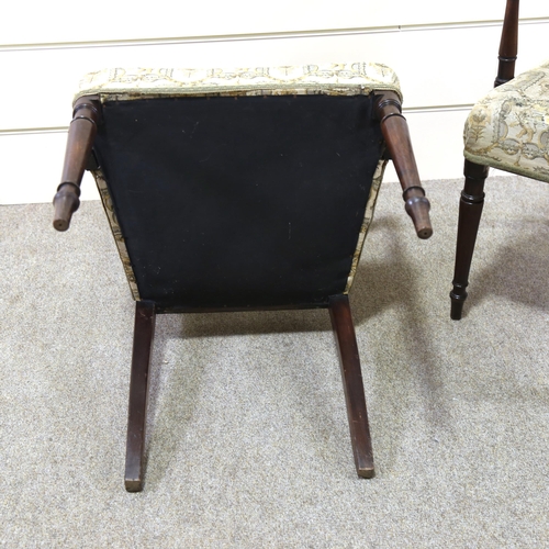 1157 - A pair of Georgian mahogany elbow chairs