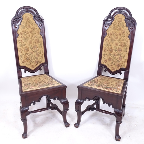 2165 - A pair of 19th century mahogany side chairs, in a Dutch manner