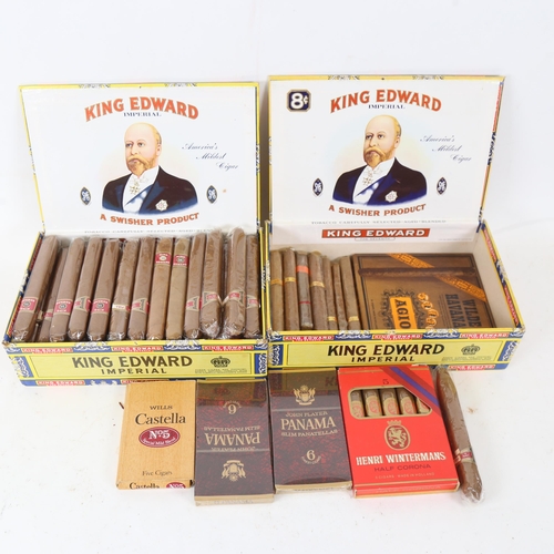 143 - Various cigars, including full box of King Edward VII Imperial by Swisher