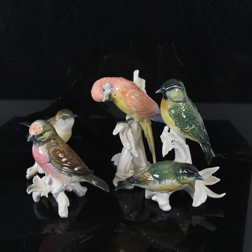 152 - 4 Karl Ens porcelain bird figures, largest height 16cm (4)