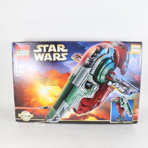 226 - LEGO Star Wars 75060 Slave I, with mini figures, boxed