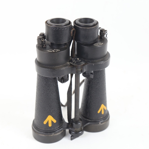 77 - A pair of Second World War Period Barr & Stroud military issue CF41 7x Naval binoculars, marked AP n... 