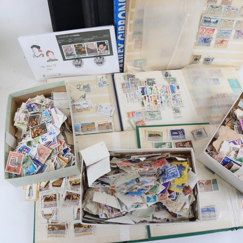 95 - Various Vintage postage stamps, albums, collections etc (boxful)