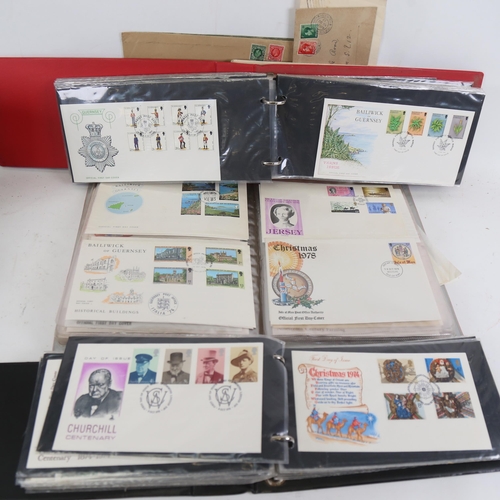 99 - Various First Day Covers, postage stamps etc (boxful)