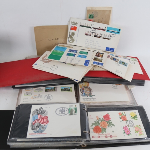 99 - Various First Day Covers, postage stamps etc (boxful)