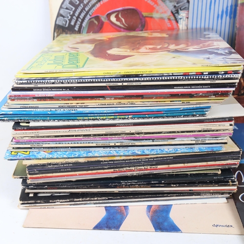 278 - Vinyl LPs and records, including Erasure, Elton John, Billy Joel etc (boxful)