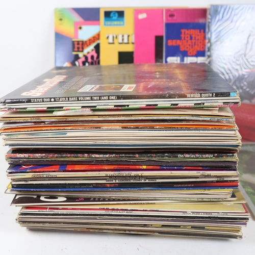 286 - Vinyl LPs and records, including Status Quo, The Beatles, Fleetwood Mac etc (boxful)