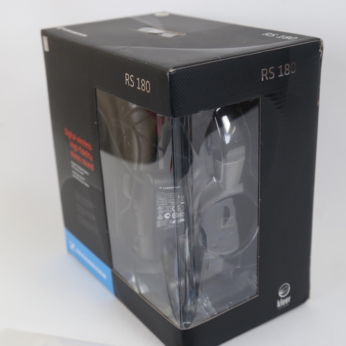 292 - A pair of Sennheiser RS180 digital wireless Hi-Fi stereo surround over-ear headphones, boxed with pa... 