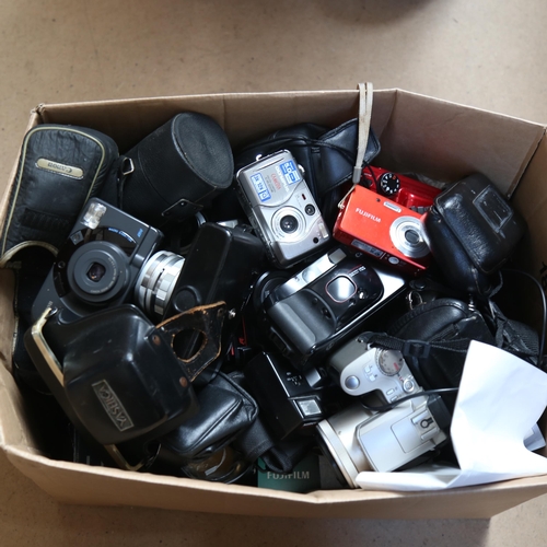 295 - A large quantity of Vintage cameras and accessories, including Yashica, Olympus, Canon, Pentax etc (... 