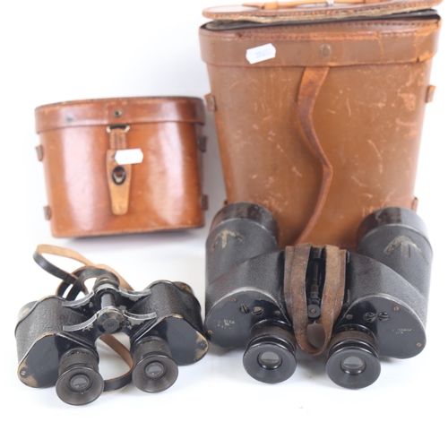 321 - Pair of Bausch & Lomb 6x30 military binoculars, and pair of Second World War Period Canadian 7x50 bi... 