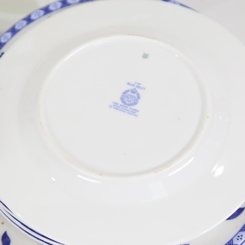 440 - Minton's Blue Delft dinner service for 6 people, including 2 tureens