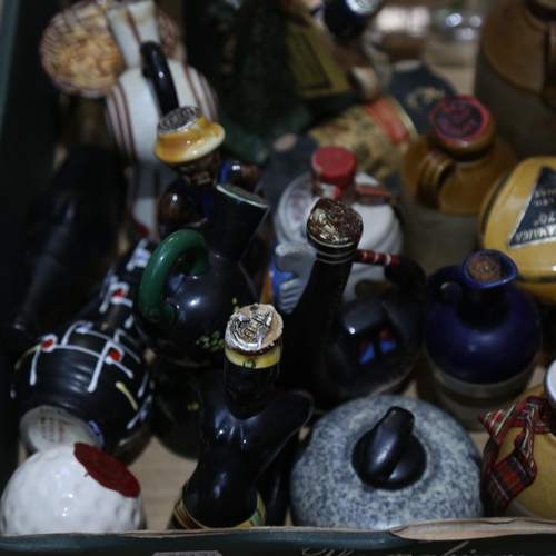 467 - A box of Vintage ceramic liquor bottles