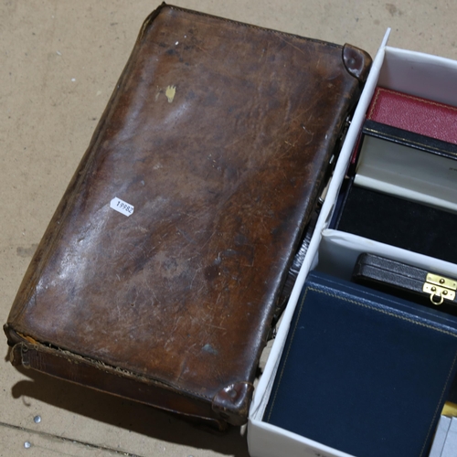 472 - A quantity of empty jewellery and cutlery boxes