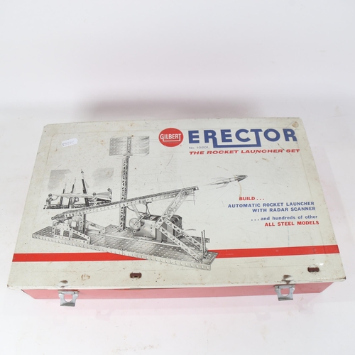 529 - A cased Gilbert Erector Rocket Launcher set