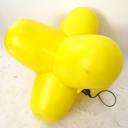 2120 - A yellow Tom Dixon 1994 design Jack floor lamp with fitting